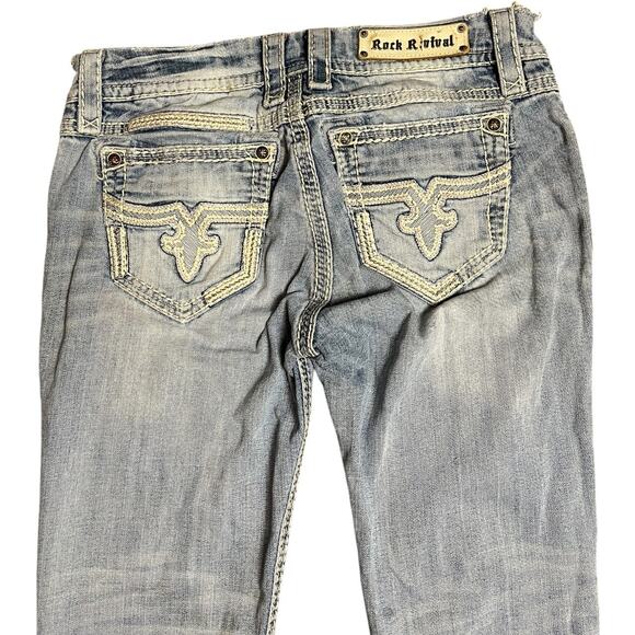 Rock Revival Y2K Vintage Light Wash Jacklyn Boot Jeans - Picture 4 of 8